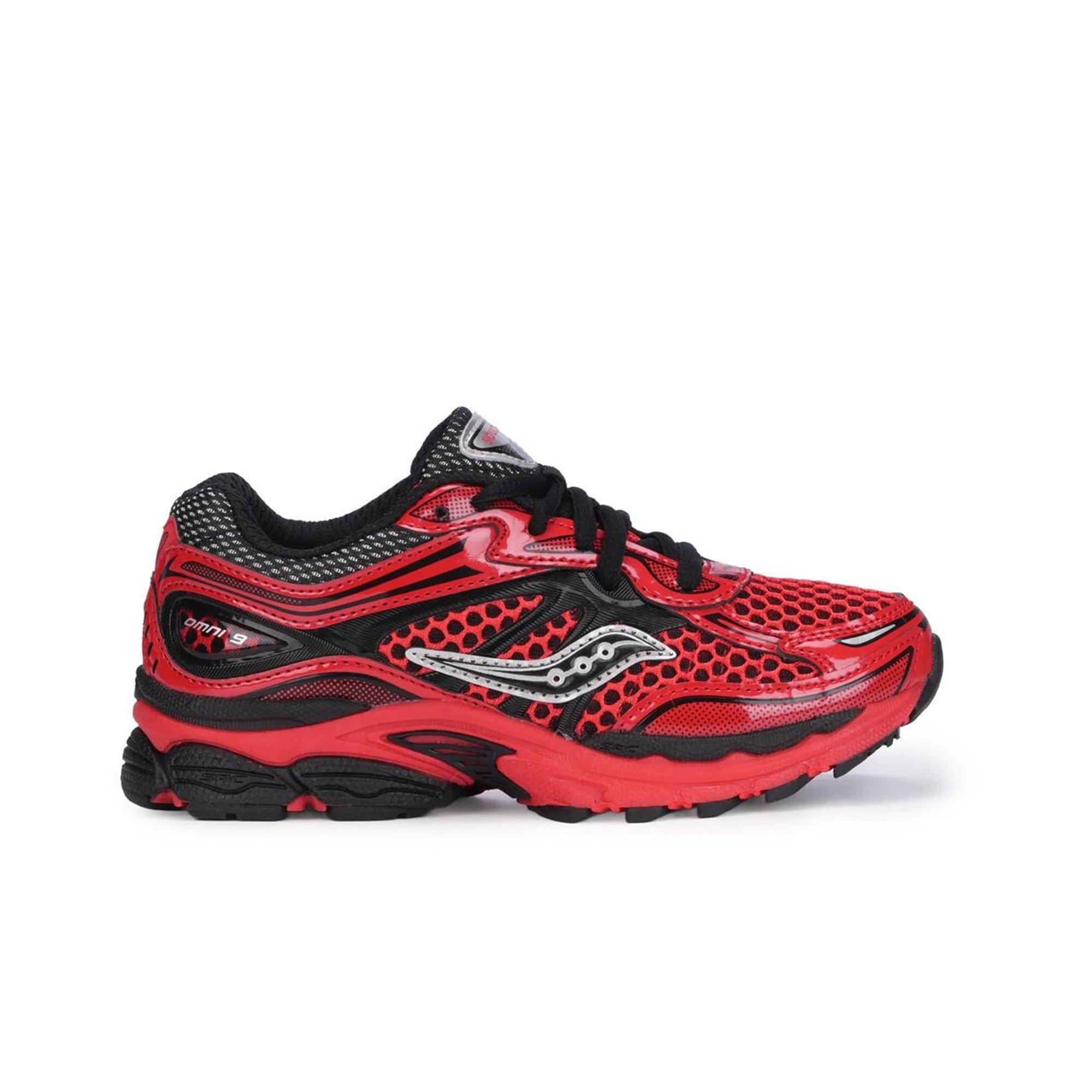 Saucony Omni 9 KDZ "Crimson/Black" Grade School Boys' Shoe - RED/BLACK